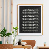 Inspirationsangebot | Retro Schwarz-weiße Typograf Poster