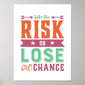 Inspirationsangebot riskiert oder verliert die Cha Poster (Vorne)