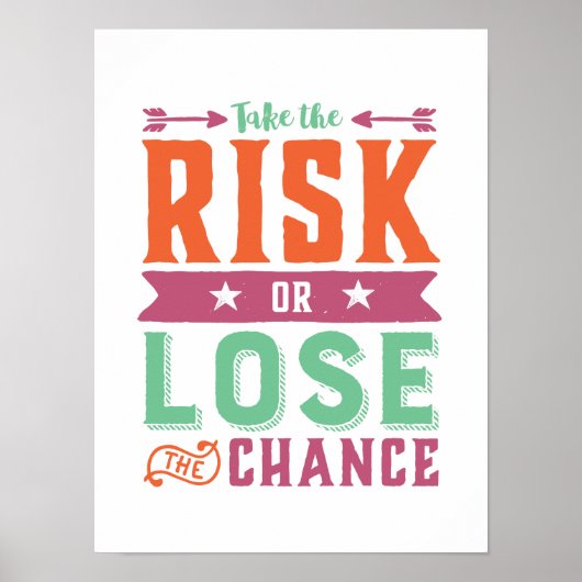 Inspirationsangebot riskiert oder verliert die Cha Poster (Vorne)