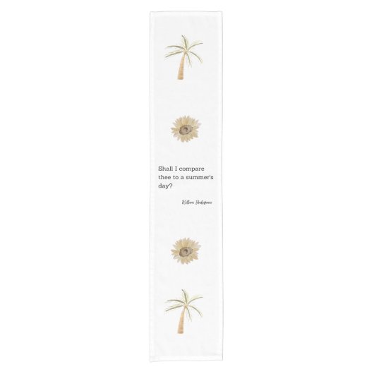 Inspirationsangebot Shakespeare Sommertag Kurzer Tischläufer (Vorderseite)