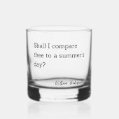 Inspirationsangebot Shakespeare Sommertag Whiskyglas (Vorderseite)