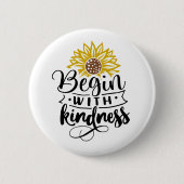 Inspirationsangebot | Sonnenblume Button (Vorderseite)