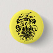 Inspirationsangebot | Sonnenblume Button (Vorderseite)