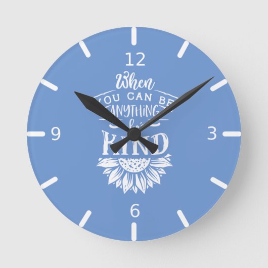 Inspirationsangebot | Sonnenblume Runde Wanduhr (Vorderseite)