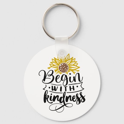 Inspirationsangebot | Sonnenblume Schlüsselanhänger (Vorderseite)