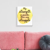 Inspirationsangebote für Selbstakzeptanz Leinwanddruck (Insitu (Wohnzimmer))