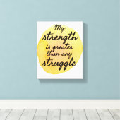 Inspirationsangebote für Selbstakzeptanz Leinwanddruck (Insitu (Holzboden))