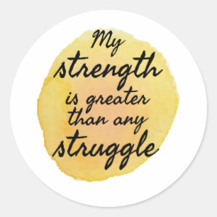 Inspirationsangebote für Selbstakzeptanz Runder Aufkleber