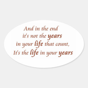 Inspirationsangebote und Redewendungen - Neue Aufk Ovaler Aufkleber