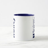 Inspirationsangepasster Name "Nancy" in Navy Blue Tasse (Zentrum)