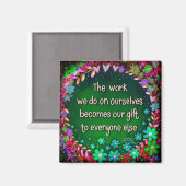 Inspirationsarbeit selbst zitieren Hübsche Trendku Magnet (Vorderseite/Rückseite)