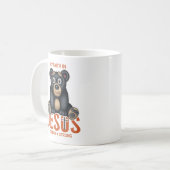 Inspirationsbär Jesus Christlicher Glaube Kaffeetasse (Vorderseite Links)