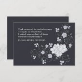 Inspirationsbeerdigung Dankeskarte Mitteilungskarte (Vorne/Hinten)