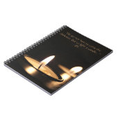 Inspirationsbeleuchtung - ein Candle Zitat Notizblock (Linke Seite)