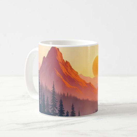 Inspirationsberge Kaffeetasse (Vorderseite Links)