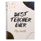 Inspirationsbester Lehrer je Celestie Notizblock (Vorderseite)