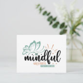 Inspirationsbewusst dankbares positives freundlich postkarte (Stehend Vorderseite)