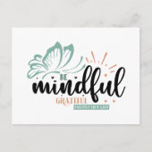 Inspirationsbewusst dankbares positives freundlich postkarte (Vorderseite)
