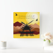 Inspirationsbewusste Angebotssteuerung Quadratische Wanduhr (Zuhause)