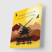 Inspirationsbewusste Angebotssteuerung Quadratische Wanduhr (Winkel)