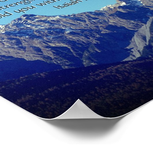 Inspirationsbibel aus der Isaiah-Bibel Poster (Ecke)