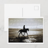 Inspirationsbibelverse Isaiah 43:2 Postkarte (Vorne/Hinten)