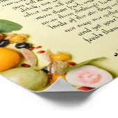 Inspirationsbibelverse von Matthew 6:25 Poster (Ecke)