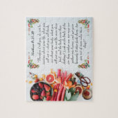 Inspirationsbibelverse von Matthew 6:25 Puzzle (Vertikal)