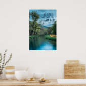 Inspirationsbiblische Quotation von Psalmen Poster (Küche)