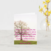 Inspirationsbiblische Zitate, Glaube Karte (Gelbe Blume)