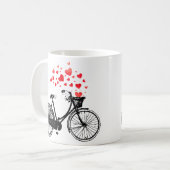 Inspirationsbike mit Liebe Hört Vintag Kaffeetasse (Vorderseite Links)