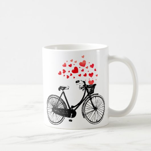 Inspirationsbike mit Liebe Hört Vintag Kaffeetasse (Rechts)