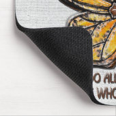 Inspirationsblume/Kreuz/Schmetterling Mousepad (Ecke)