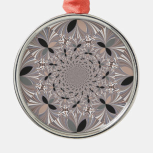Inspirationsblume Silbernes Ornament