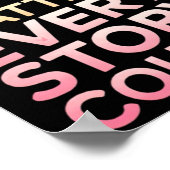Inspirationsbotschaft in einem Farbsticker Poster (Ecke)