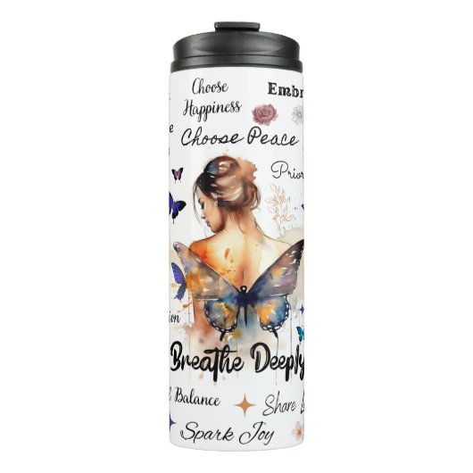 Inspirationsbotschaften Thermosbecher (Vorderseite)