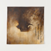Inspirationsbüffel, Bison Tapestry Wandteppich (Vorderseite (Horizontal))