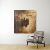 Inspirationsbüffel, Bison Tapestry Wandteppich (Beispiel)