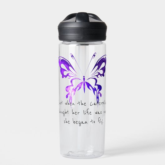 Inspirationsbutterfly Trinkflasche (Vorderseite)