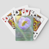 Inspirationsdanktypografie Blumenmuster-Foto Spielkarten (Rückseite)