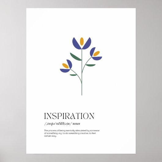 Inspirationsdefinition Poster (Vorne)