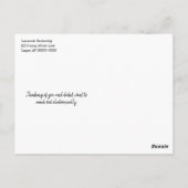 Inspirationseffekte Winterlandschaft Foto & Zitat Postkarte (Rückseite)