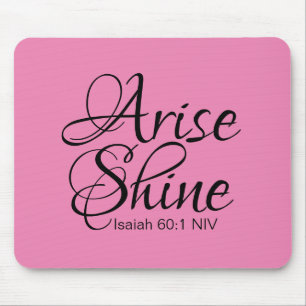 Inspirationserfahrung und Shine Success Bible Vers Mousepad