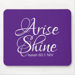 Inspirationserfahrung und Shine Success Bible Vers Mousepad