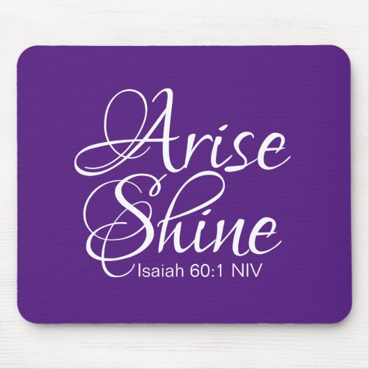 Inspirationserfahrung und Shine Success Bible Vers Mousepad (Vorne)