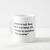 Inspirationserfolg Kaffee-Tasse Kaffeetasse (Vorderseite Links)