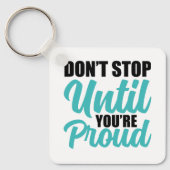 Inspirationserfolg und Husteltypografie Schlüsselanhänger (Vorderseite)