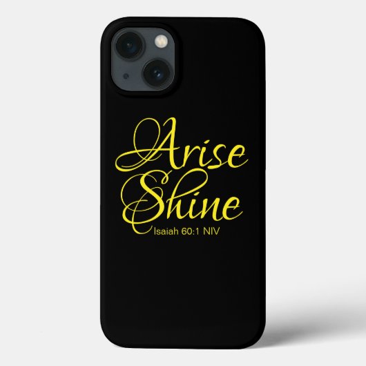 Inspirationserhöhung und Shine Faith Black Case-Mate iPhone Hülle (Rückseite)