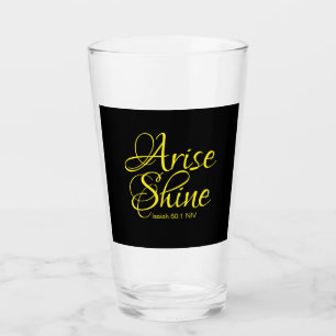 Inspirationserhöhung und Shine Faith Black Glas