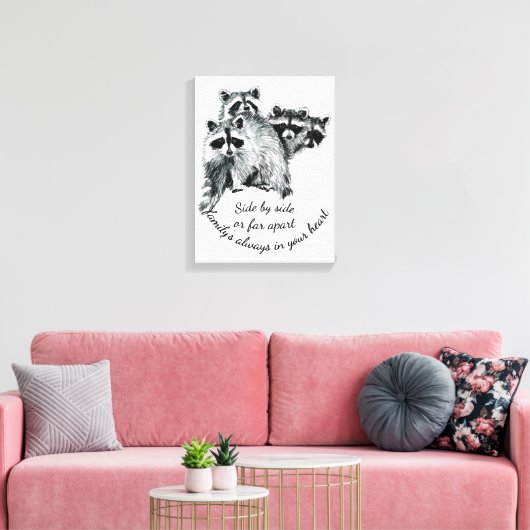 Inspirationsfamilie immer im Mittelpunkt Leinwanddruck (Insitu (Wohnzimmer))